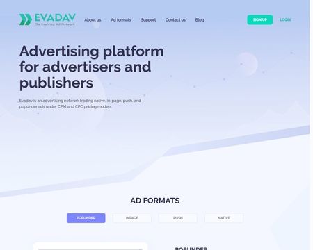 website thubmnail of Evadav