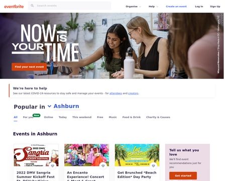website thubmnail of Eventbrite