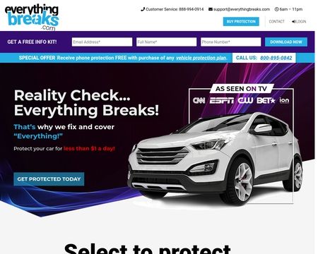 website thubmnail of Everything Breaks