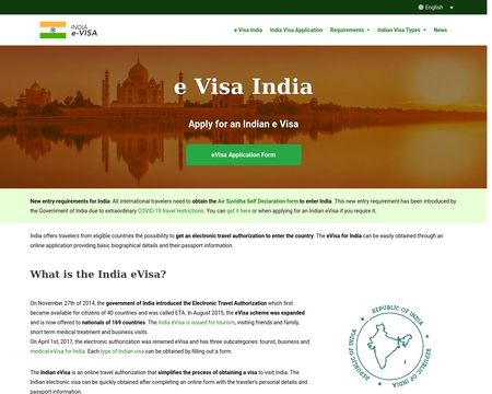 website thubmnail of Evisasindia.org