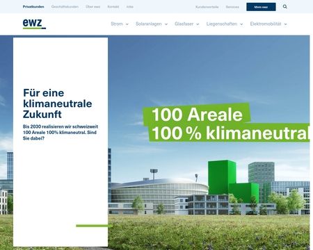 website thubmnail of Ewz.ch