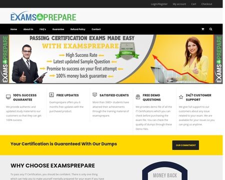 website thubmnail of Examsprepare