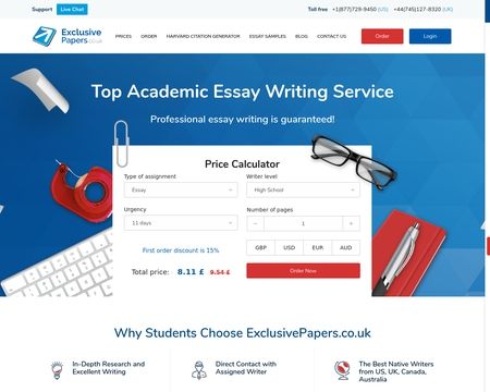 website thubmnail of Exclusive Papers UK