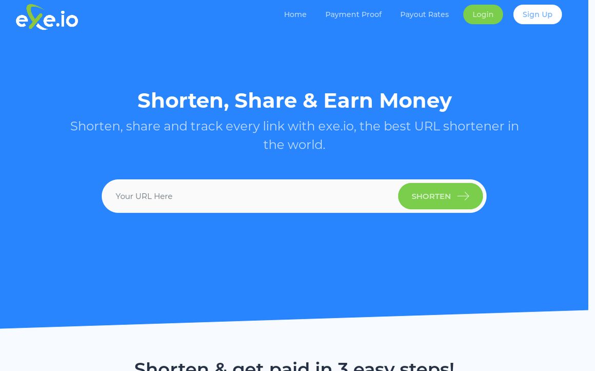 website thubmnail of Exe.io