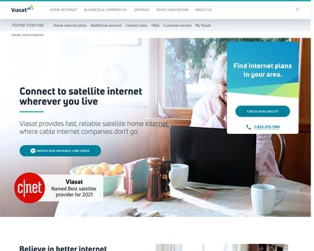 website thubmnail of Exede