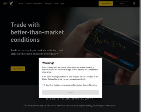 website thubmnail of Exness