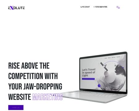 website thubmnail of Exolute Media