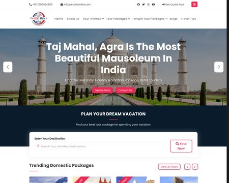 website thubmnail of Exoticmiles