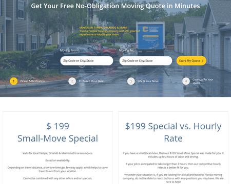 website thubmnail of Expedient Movers