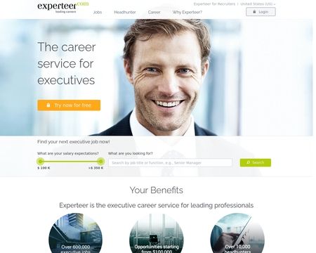 website thubmnail of Experteer