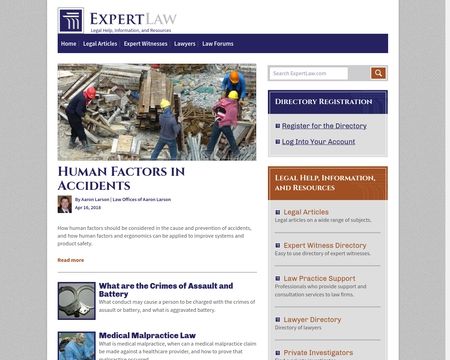 website thubmnail of ExpertLaw