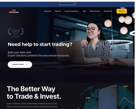 website thubmnail of Expert Solutions Limited