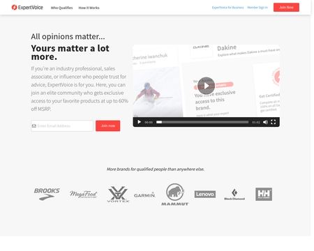 website thubmnail of Expertvoice