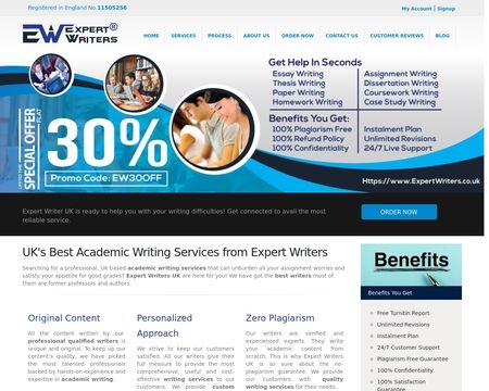 website thubmnail of Expert Writers