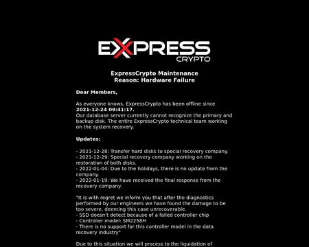 website thubmnail of ExpressCrypto