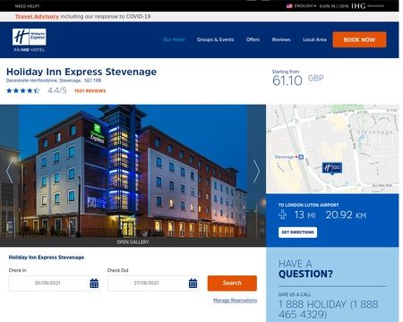 website thubmnail of Express Stevenage