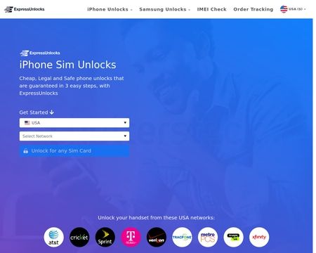 website thubmnail of Expressunlocks