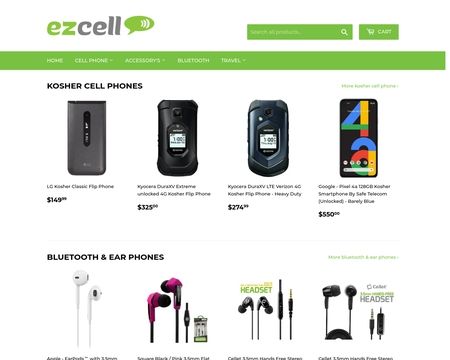 website thubmnail of EZ CELL USA