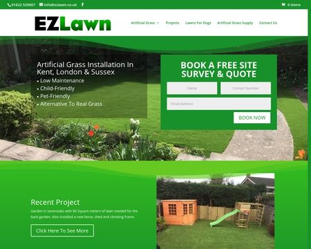 website thubmnail of Ezlawn.co.uk
