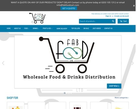 website thubmnail of FabFoodCart