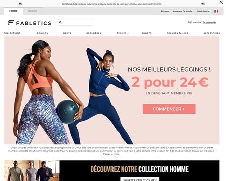 website thubmnail of Fabletics.fr