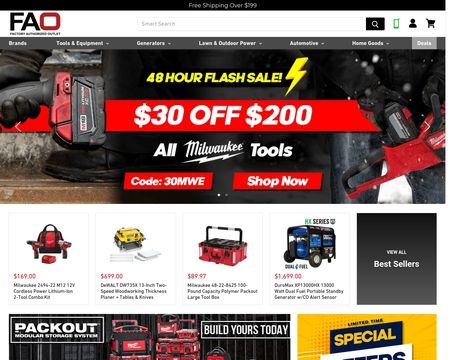 website thubmnail of Factory Authorized Outlet