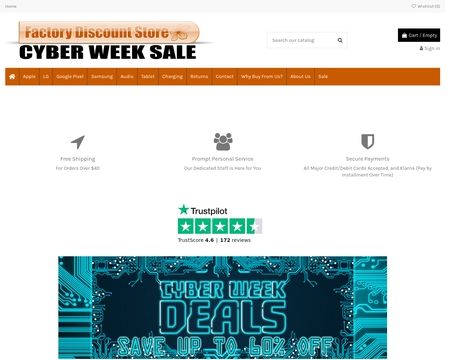 website thubmnail of Factorydiscountstore