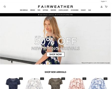 website thubmnail of Fairweather.ca
