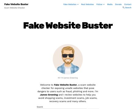 website thubmnail of Fake Website Buster