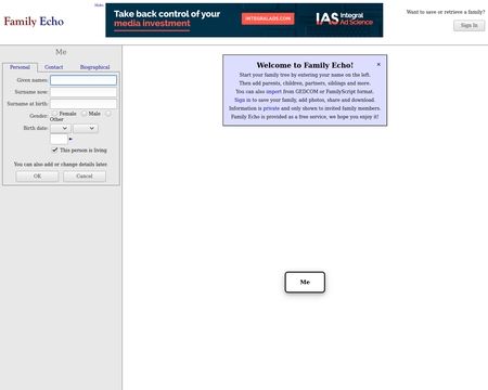 website thubmnail of Family Echo