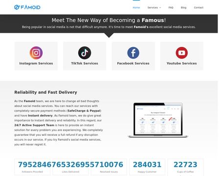 website thubmnail of Famoid