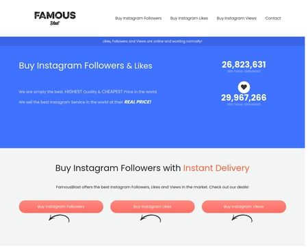 website thubmnail of Famousblast