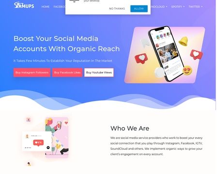 website thubmnail of Famups