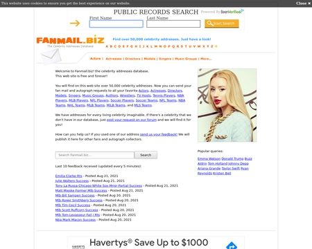 website thubmnail of Fanmail.biz