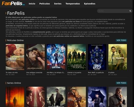 website thubmnail of Fanpelis.me