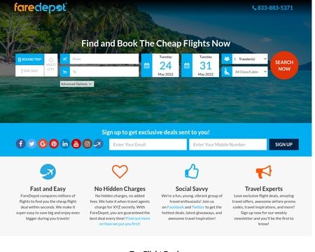 website thubmnail of FareDepot