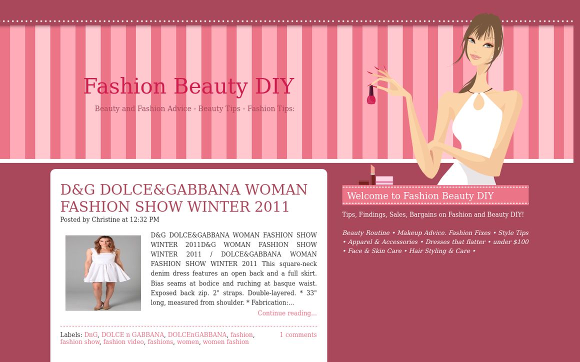 website thubmnail of Fashionbeautydiy.blogspot