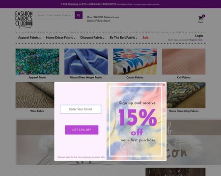 website thubmnail of FashionFabricsClub