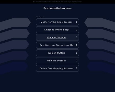 website thubmnail of fashioninthebox