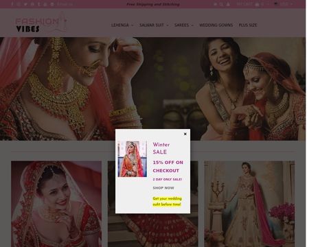 website thubmnail of Fashion Vibes