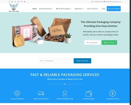 website thubmnail of Fast Custom Boxes