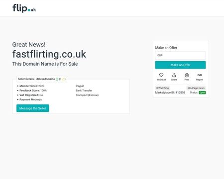 website thubmnail of Fastflirting.co.uk
