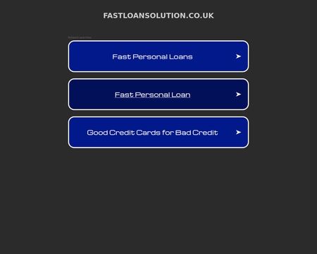 website thubmnail of Fastloansolution.co.uk