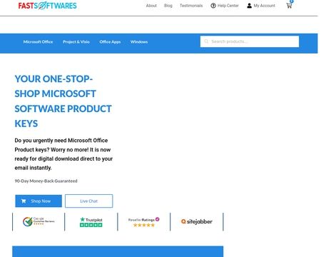 website thubmnail of FastSoftwares