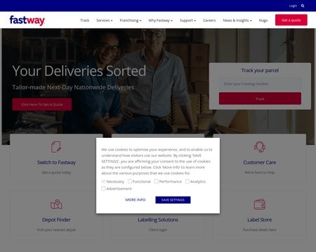 website thubmnail of Fastway.ie