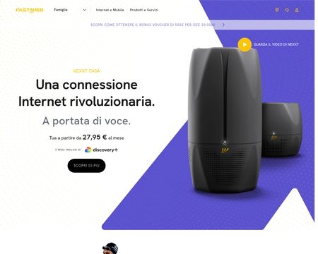 website thubmnail of Fastweb.it