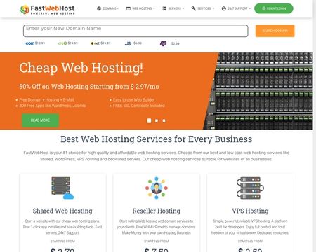 website thubmnail of Fastwebhost