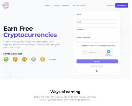 website thubmnail of Faucet Crypto