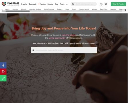 website thubmnail of Favoreads