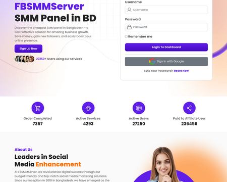 website thubmnail of Fbsmmserver